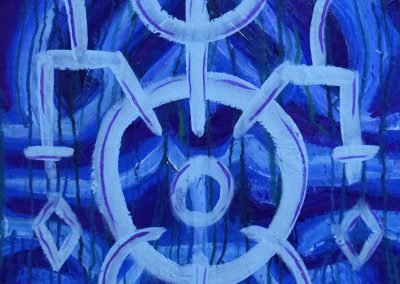 Live Painting festival art psychedelic asemic writing mandala geometry abstract art