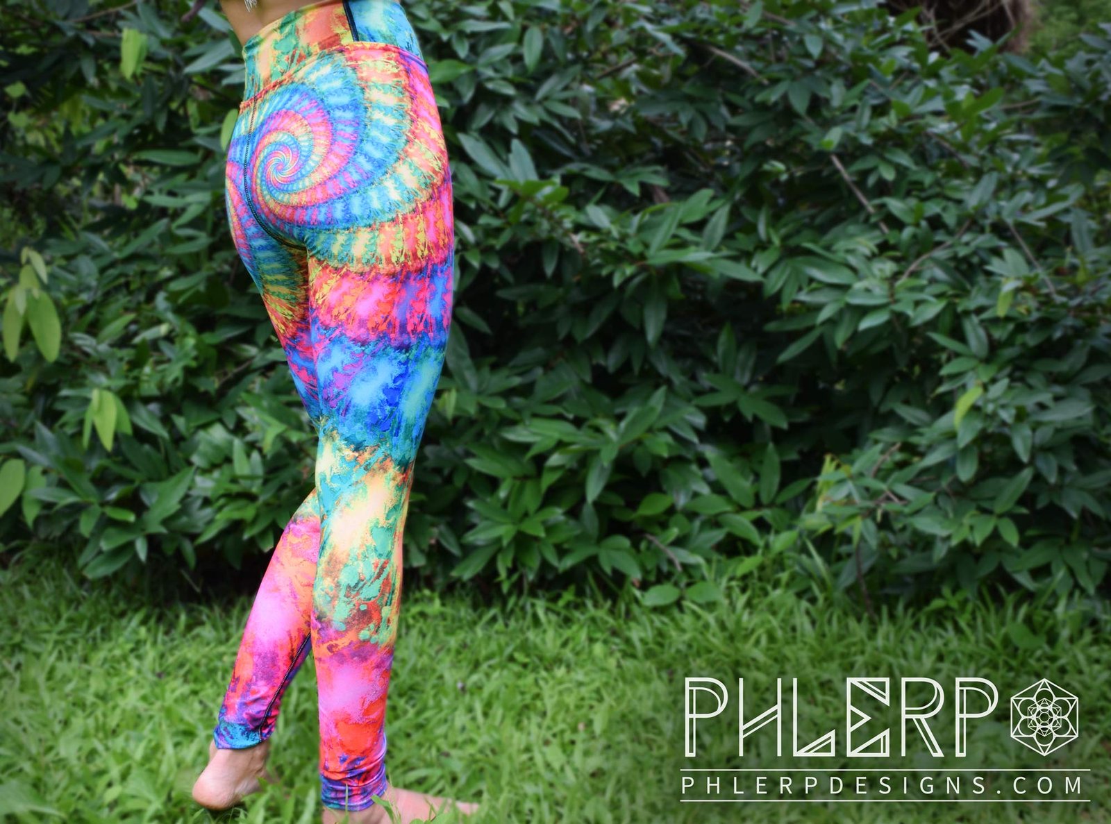 Rainbow Spiral Leggings - Phlerp Designs