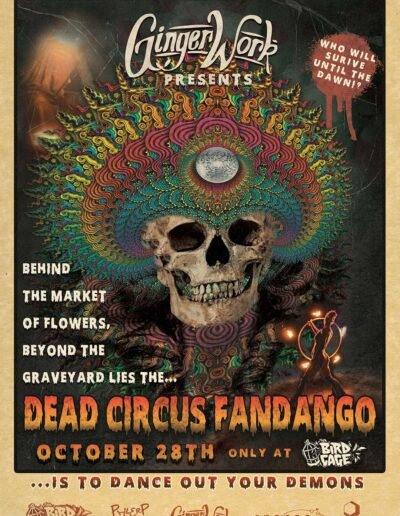 Dead Circus Fandango Event Poster Gingerwork, graphic design